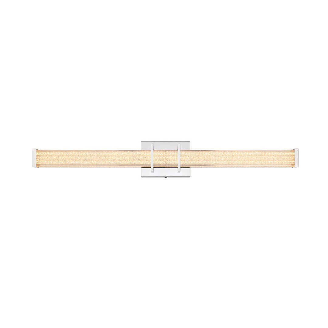 31 Inch Led Wall Sconce In Chrome by Living District