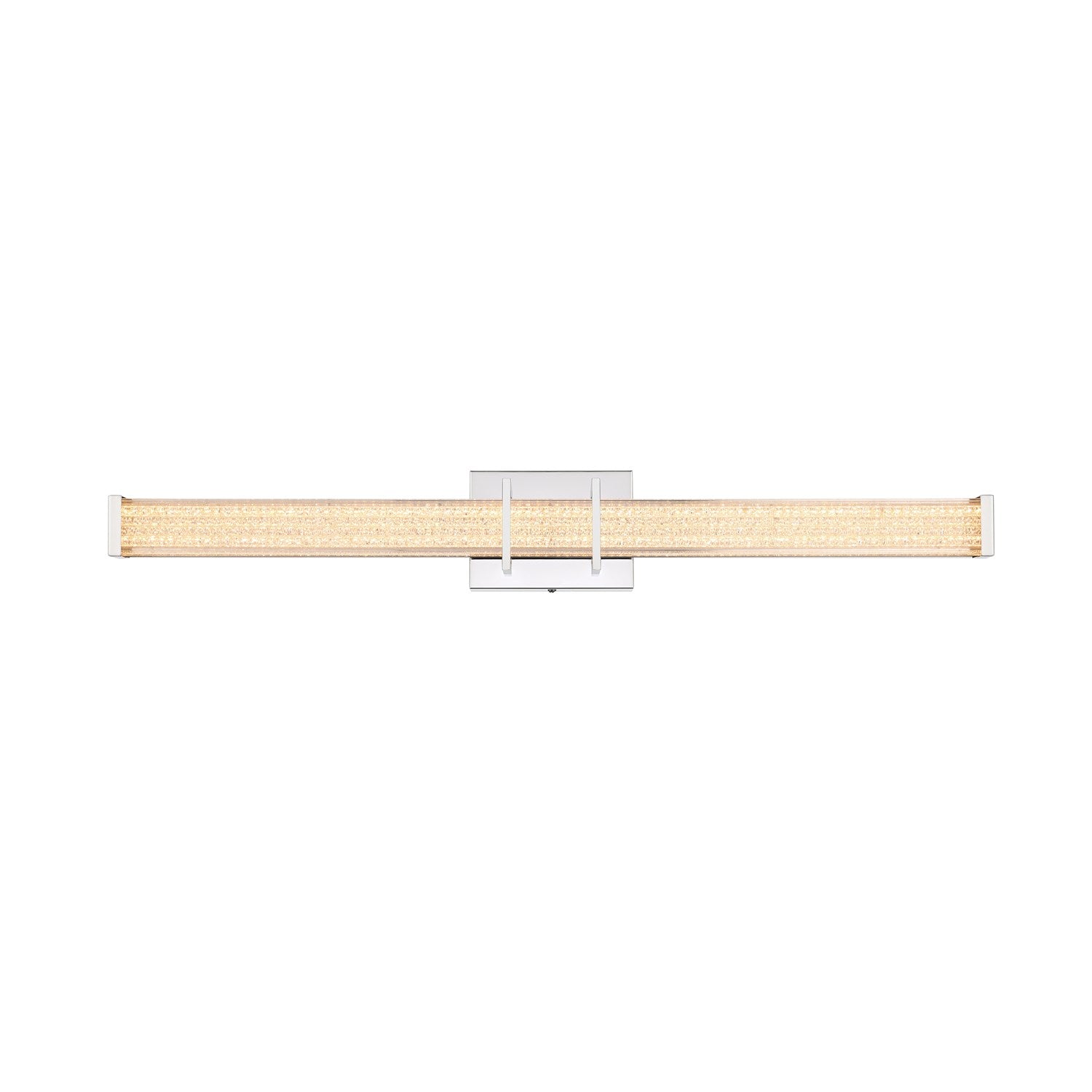 31 Inch Led Wall Sconce In Chrome by Living District