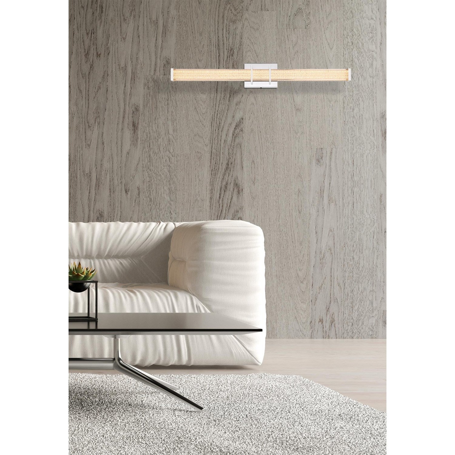 31 Inch Led Wall Sconce In Chrome