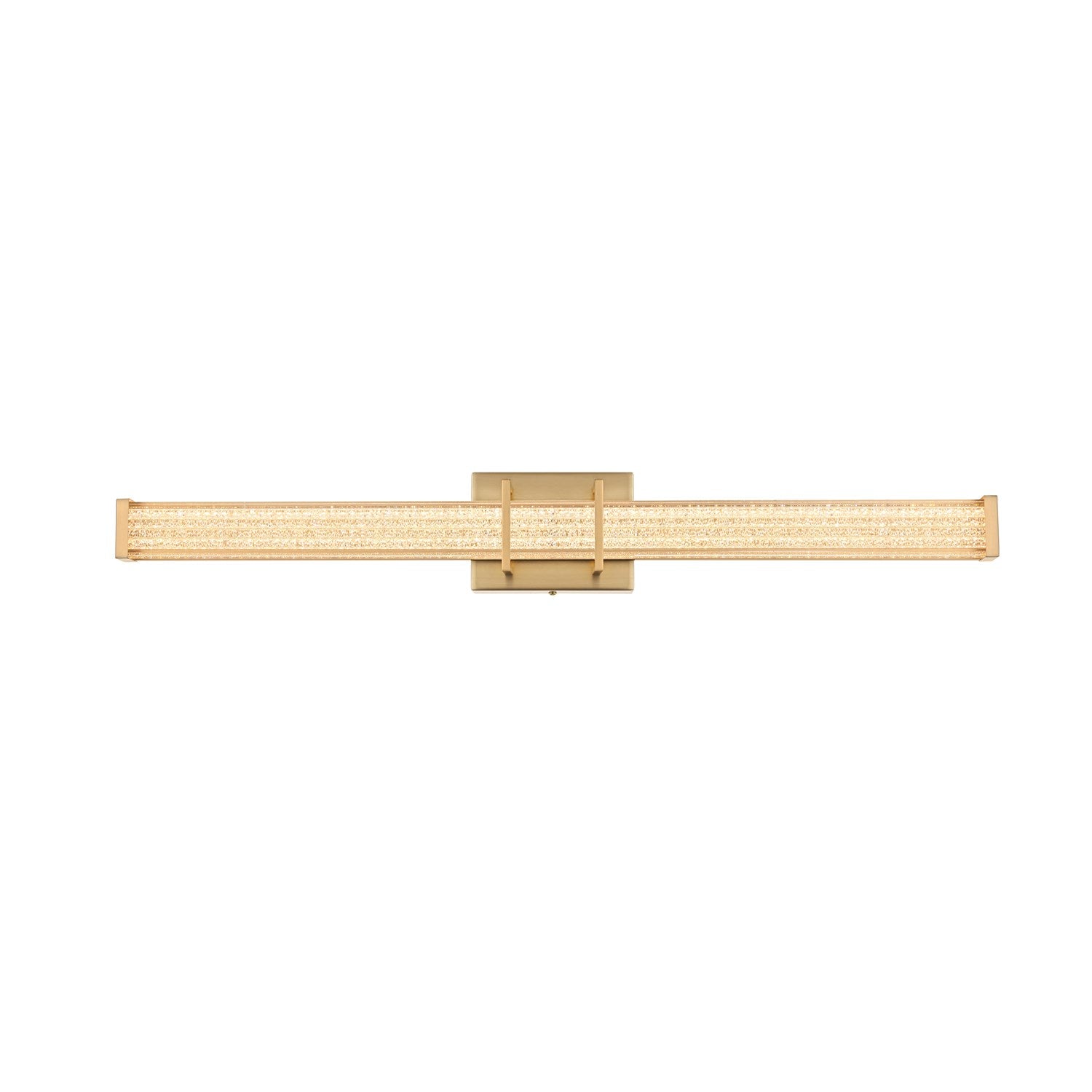 31 Inch Led Wall Sconce In Satin Gold by Living District