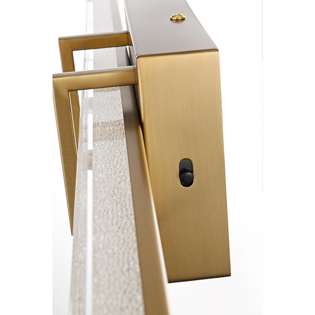31 Inch Led Wall Sconce In Satin Gold