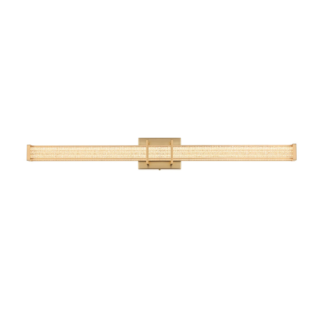 36 Inch Led Wall Sconce In Satin Gold by Living District
