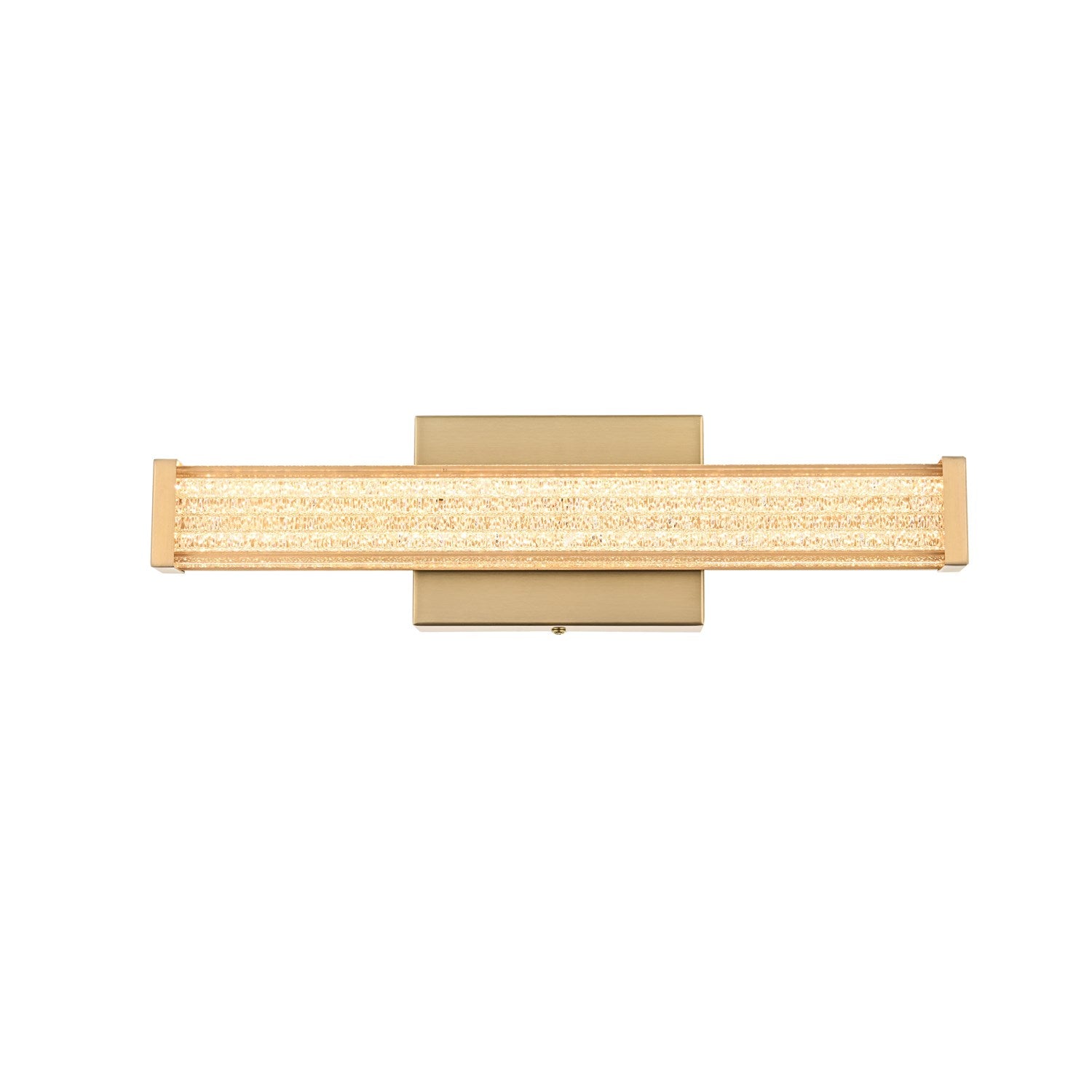 16 Inch Led Wall Sconce In Satin Gold by Living District