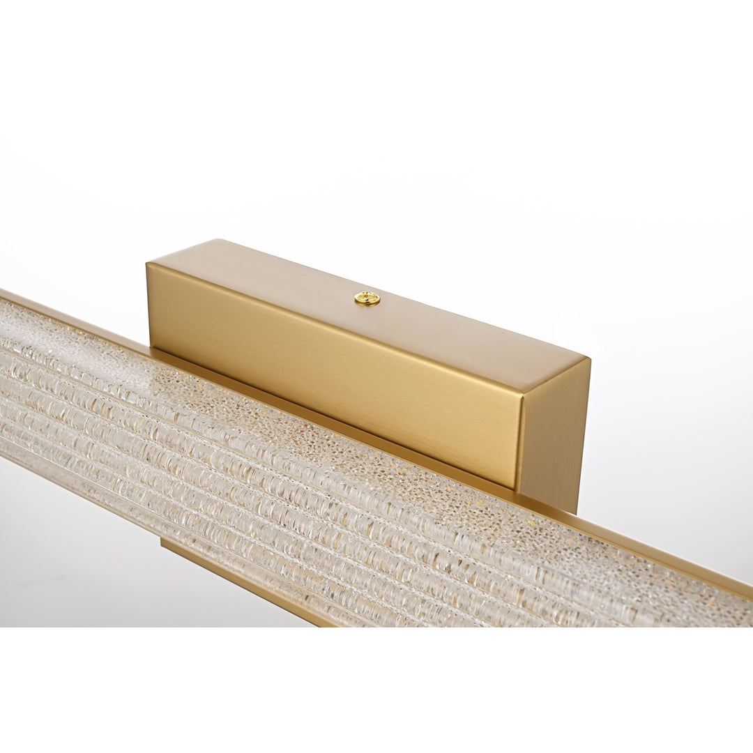 16 Inch Led Wall Sconce In Satin Gold