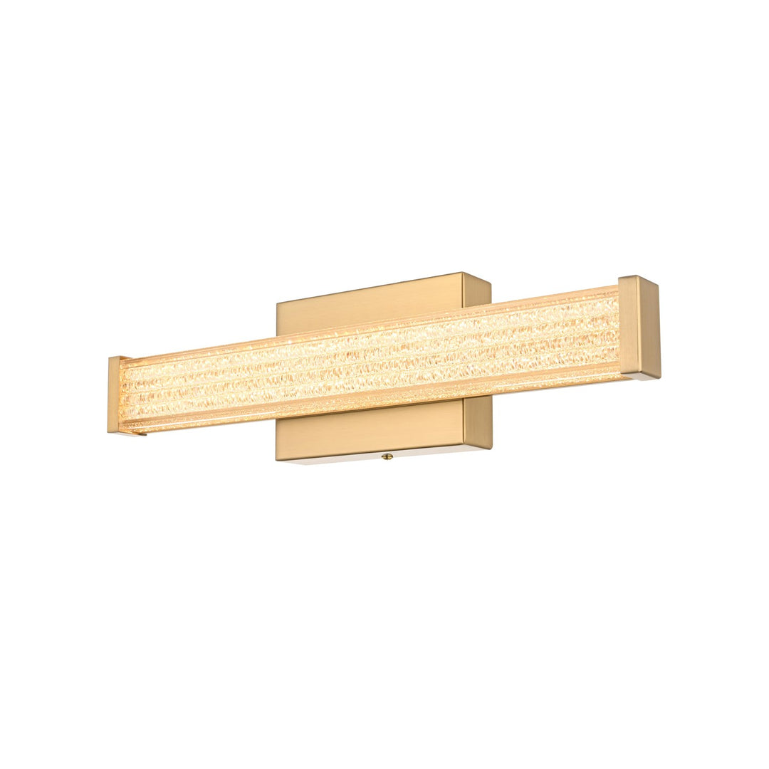 16 Inch Led Wall Sconce In Satin Gold