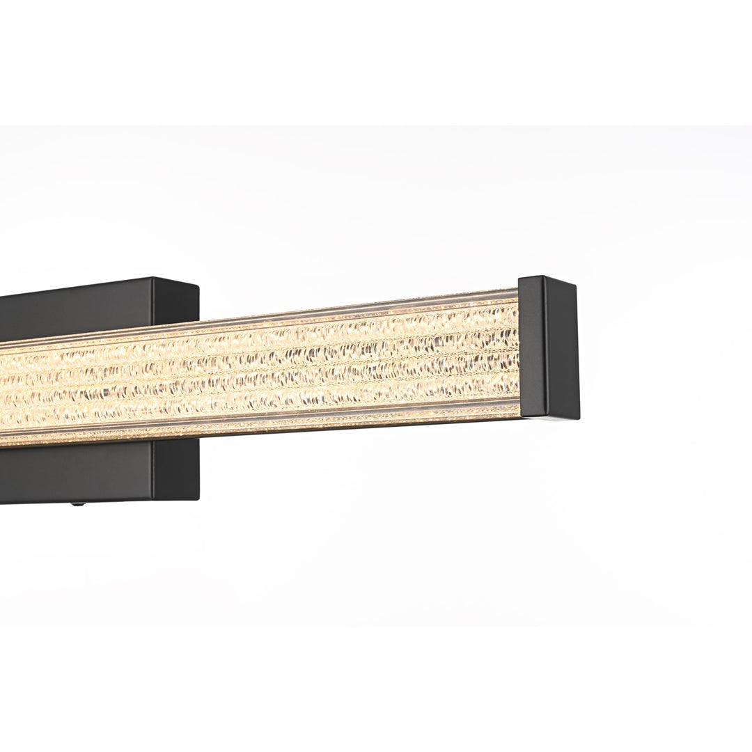 24 Inch Led Wall Sconce In Black