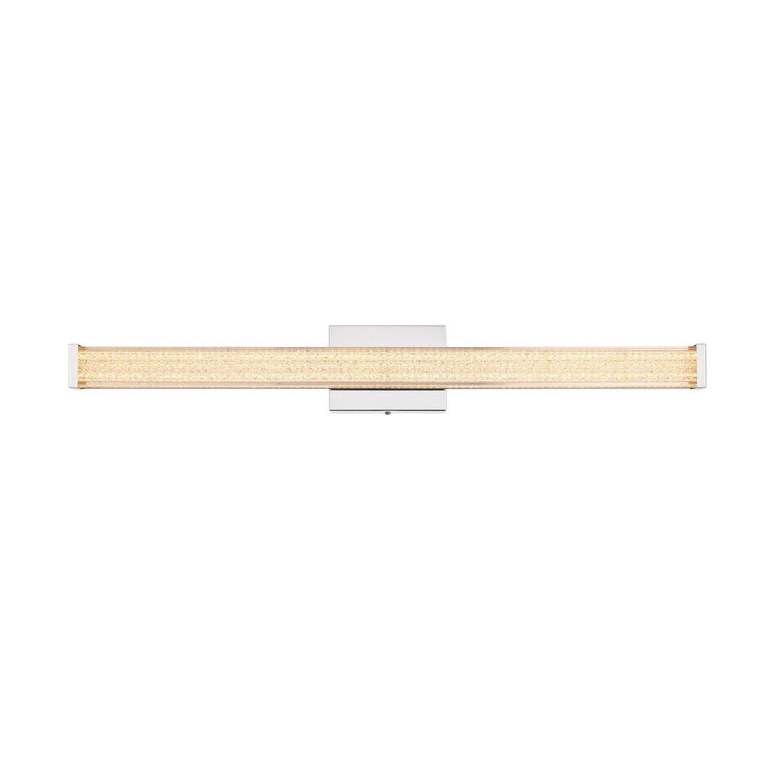 31 Inch Led Wall Sconce In Chrome by Living District