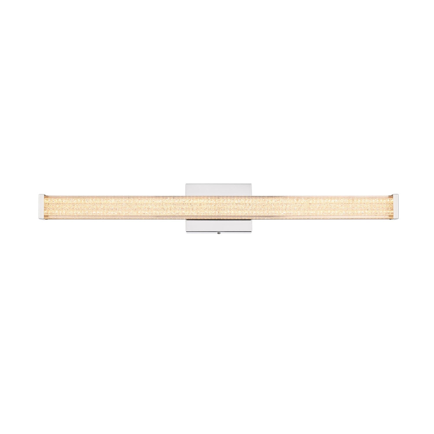 31 Inch Led Wall Sconce In Chrome by Living District