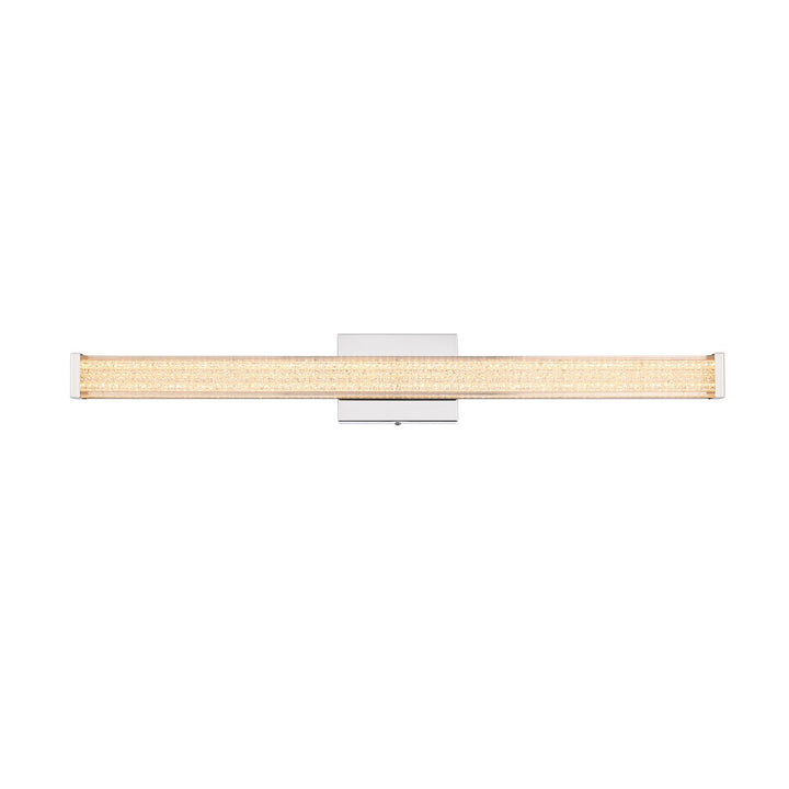 31 Inch Led Wall Sconce In Chrome by Living District