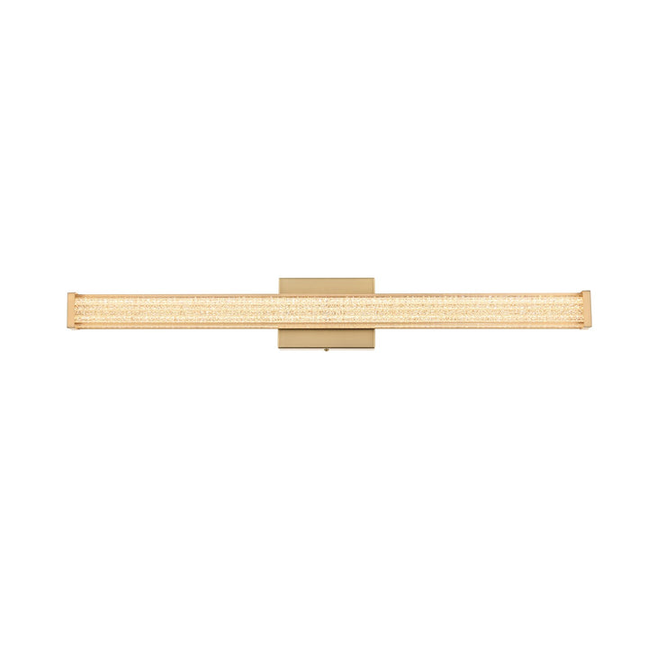 31 Inch Led Wall Sconce In Satin Gold by Living District