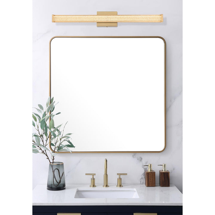 31 Inch Led Wall Sconce In Satin Gold