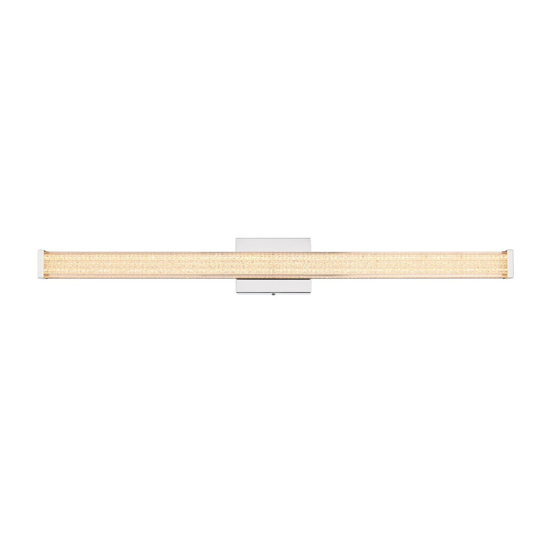36 Inch Led Wall Sconce In Chrome by Living District