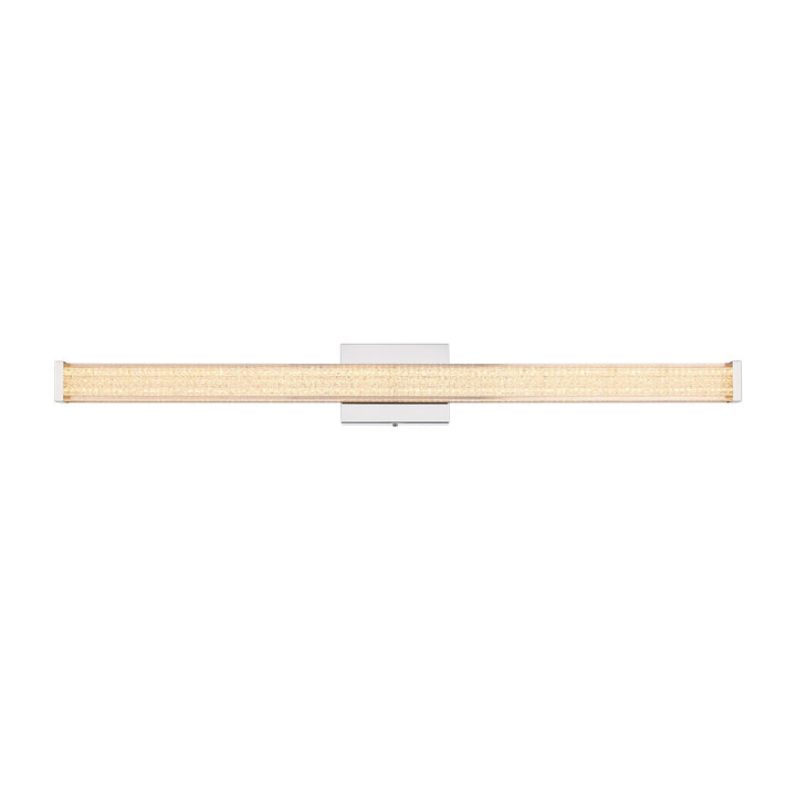 36 Inch Led Wall Sconce In Chrome by Living District