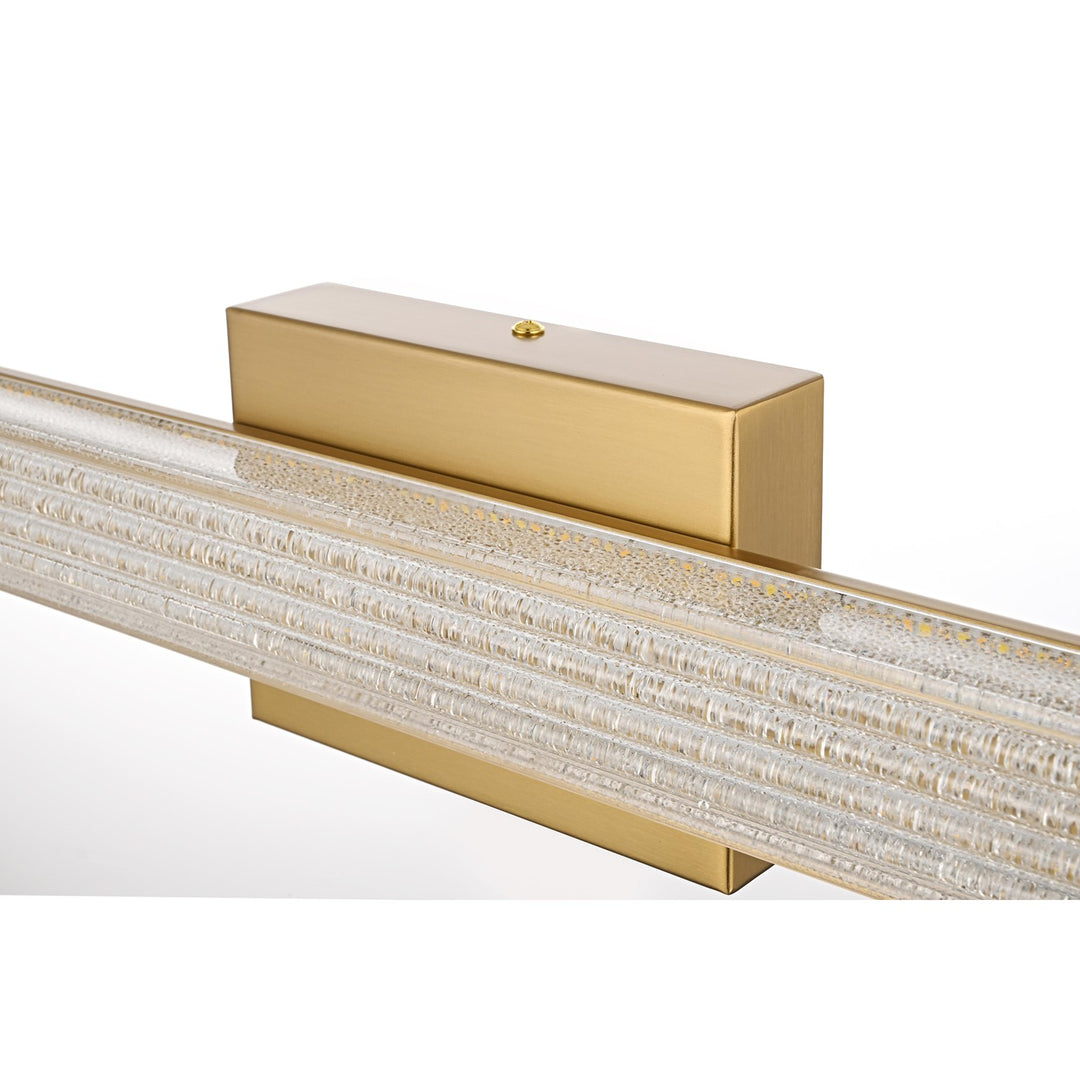 36 Inch Led Wall Sconce In Satin Gold