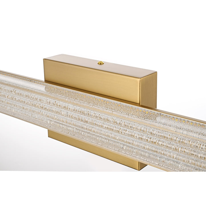 36 Inch Led Wall Sconce In Satin Gold
