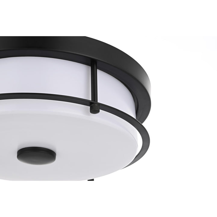 12 Inch Led Flush Mount In Black