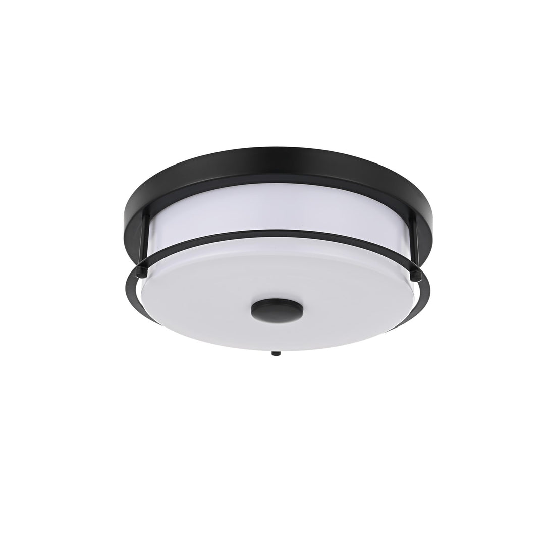 12 Inch Led Flush Mount In Black
