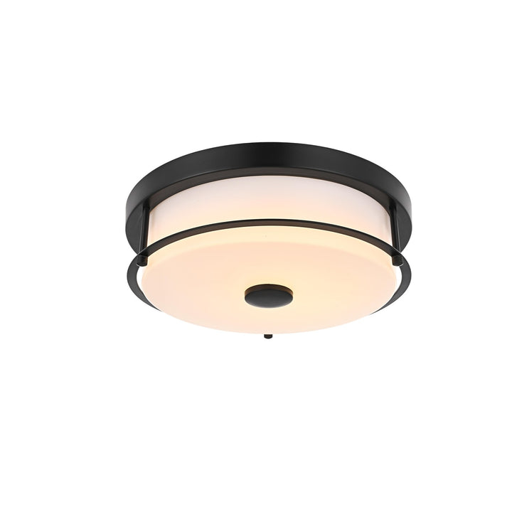 12 Inch Led Flush Mount In Black
