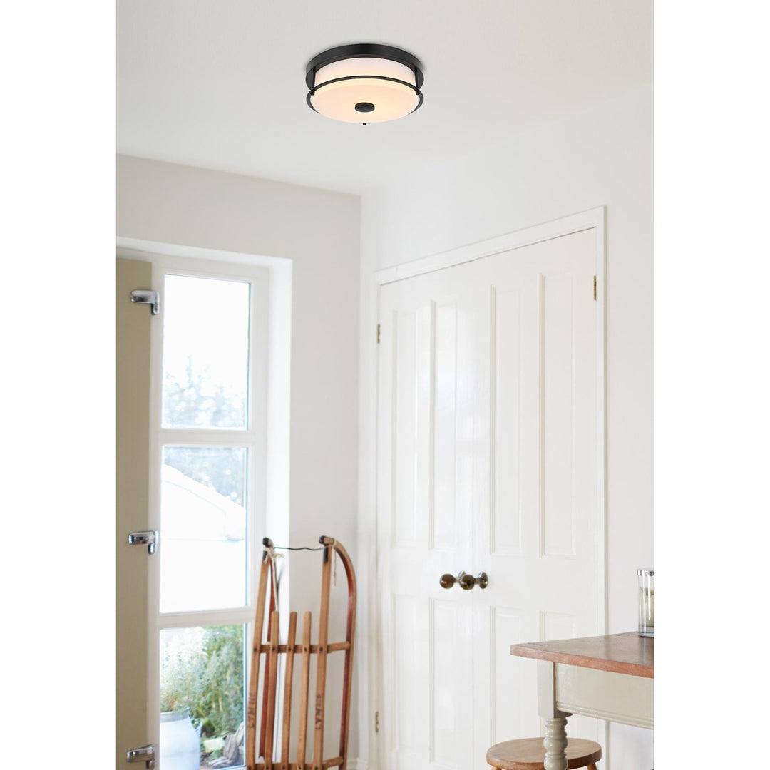 12 Inch Led Flush Mount In Black