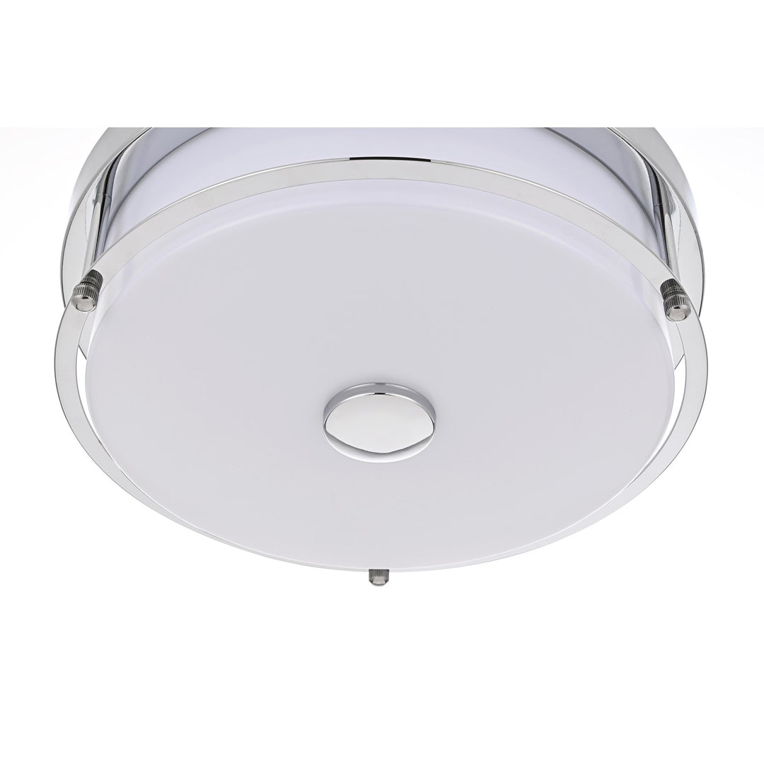 12 Inch Led Flush Mount In Chrome