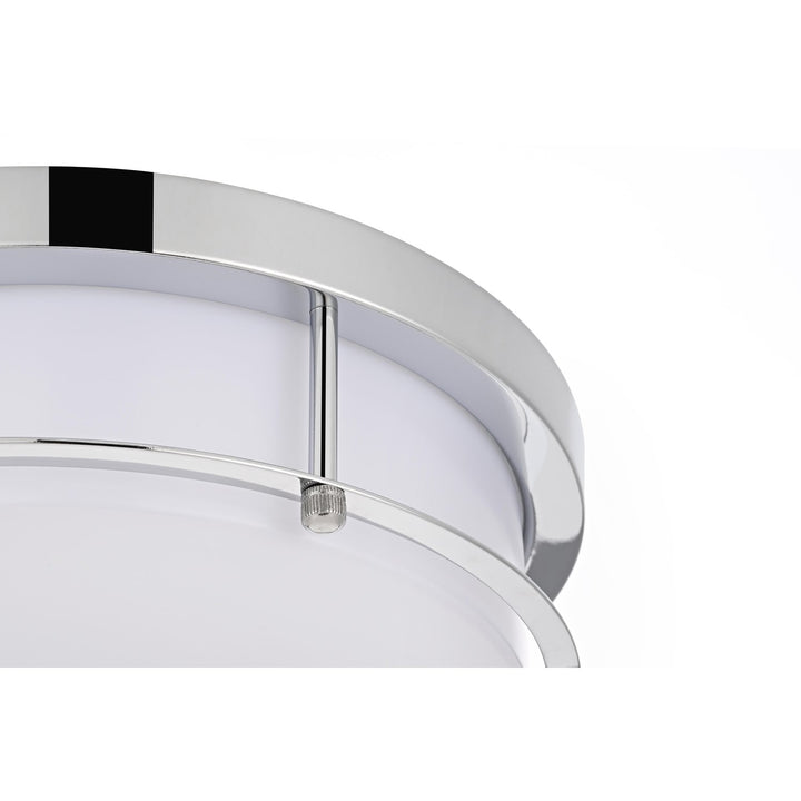 12 Inch Led Flush Mount In Chrome