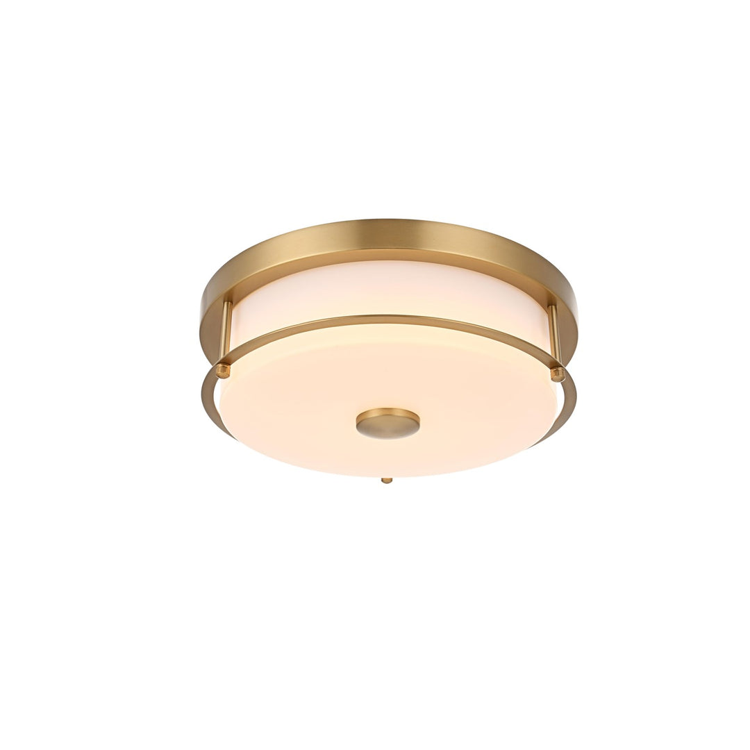12 Inch Led Flush Mount In Satin Gold