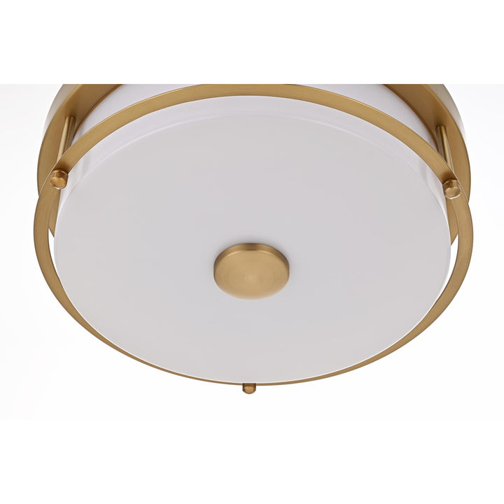 12 Inch Led Flush Mount In Satin Gold