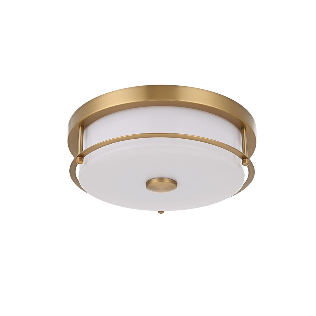 12 Inch Led Flush Mount In Satin Gold