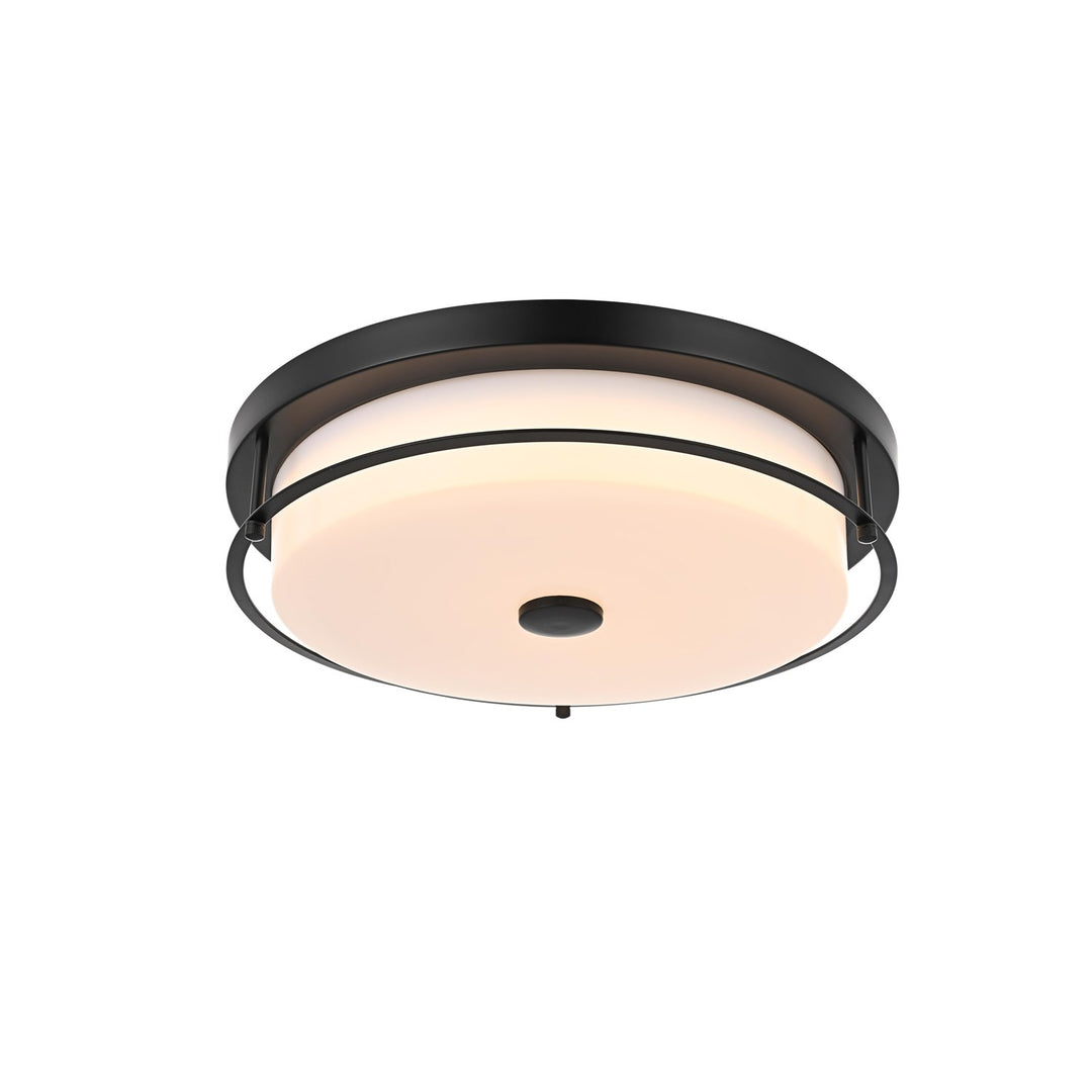 16 Inch Led Flush Mount In Black