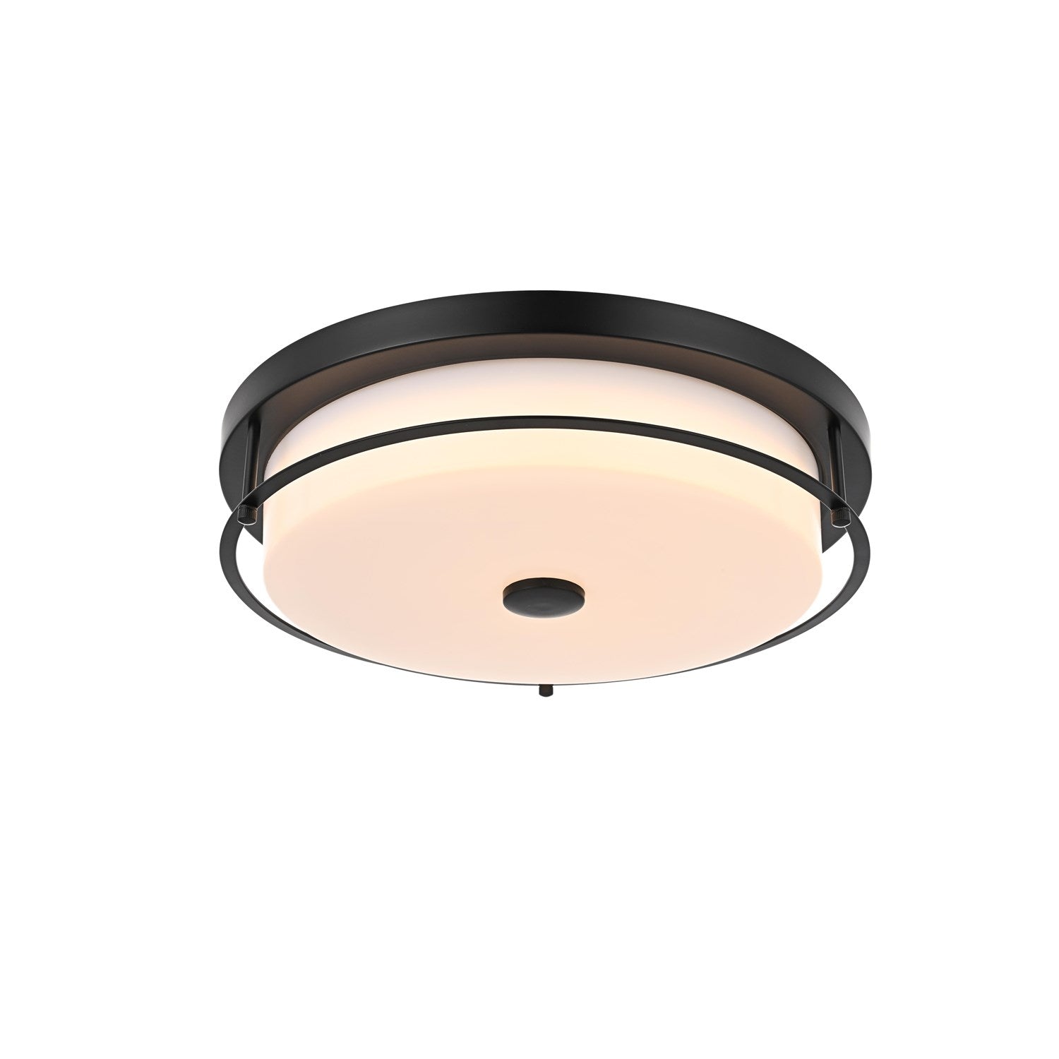 16 Inch Led Flush Mount In Black