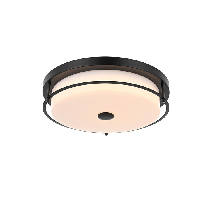 16 Inch Led Flush Mount In Black