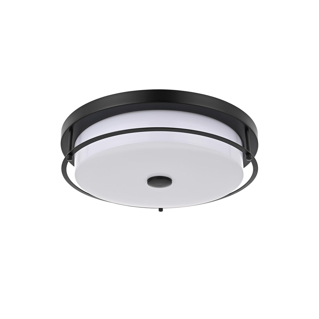 16 Inch Led Flush Mount In Black