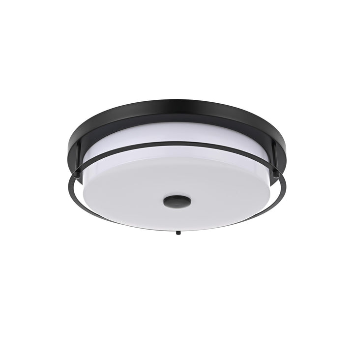 16 Inch Led Flush Mount In Black