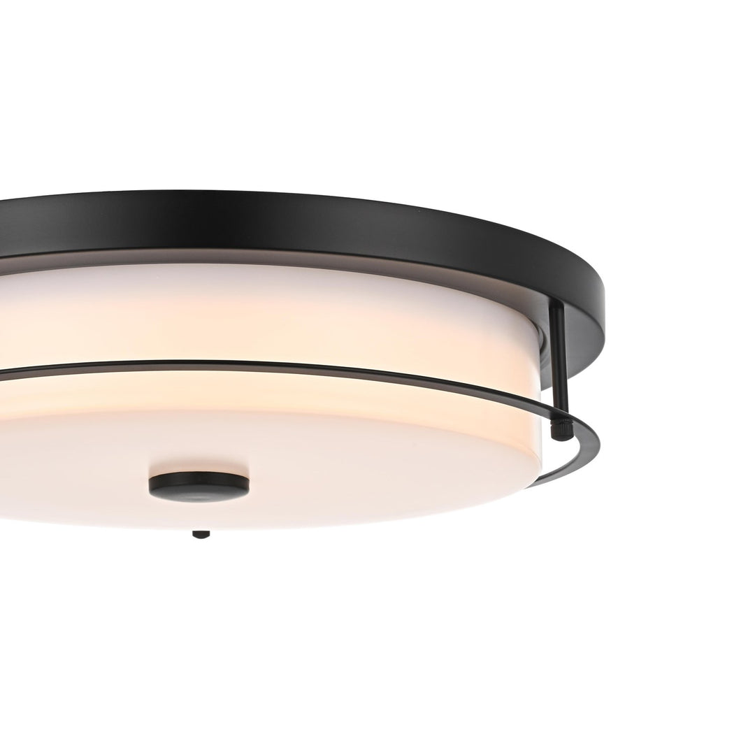 16 Inch Led Flush Mount In Black