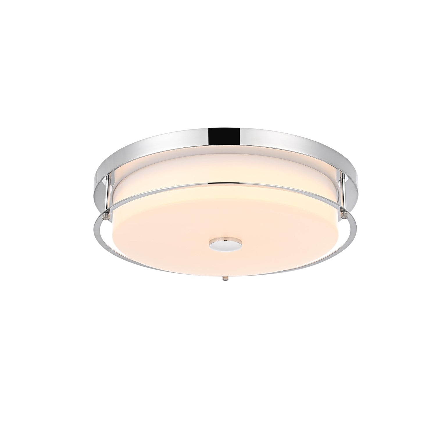 16 Inch Led Flush Mount In Chrome