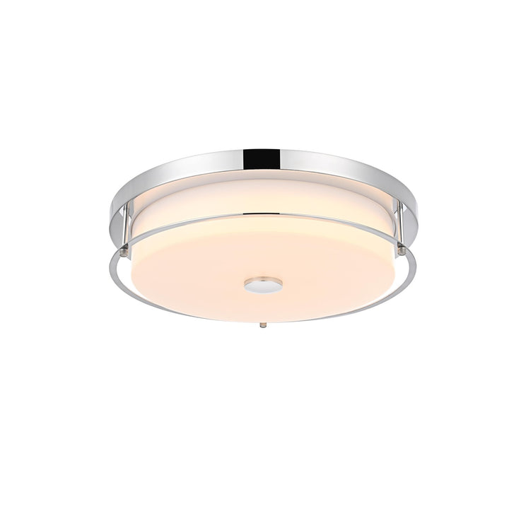 16 Inch Led Flush Mount In Chrome
