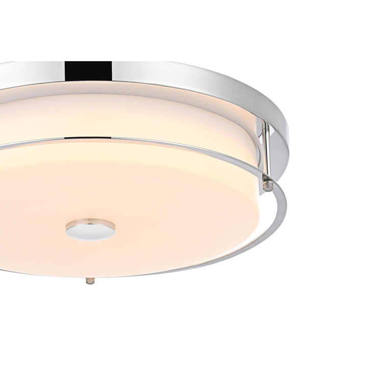 16 Inch Led Flush Mount In Chrome