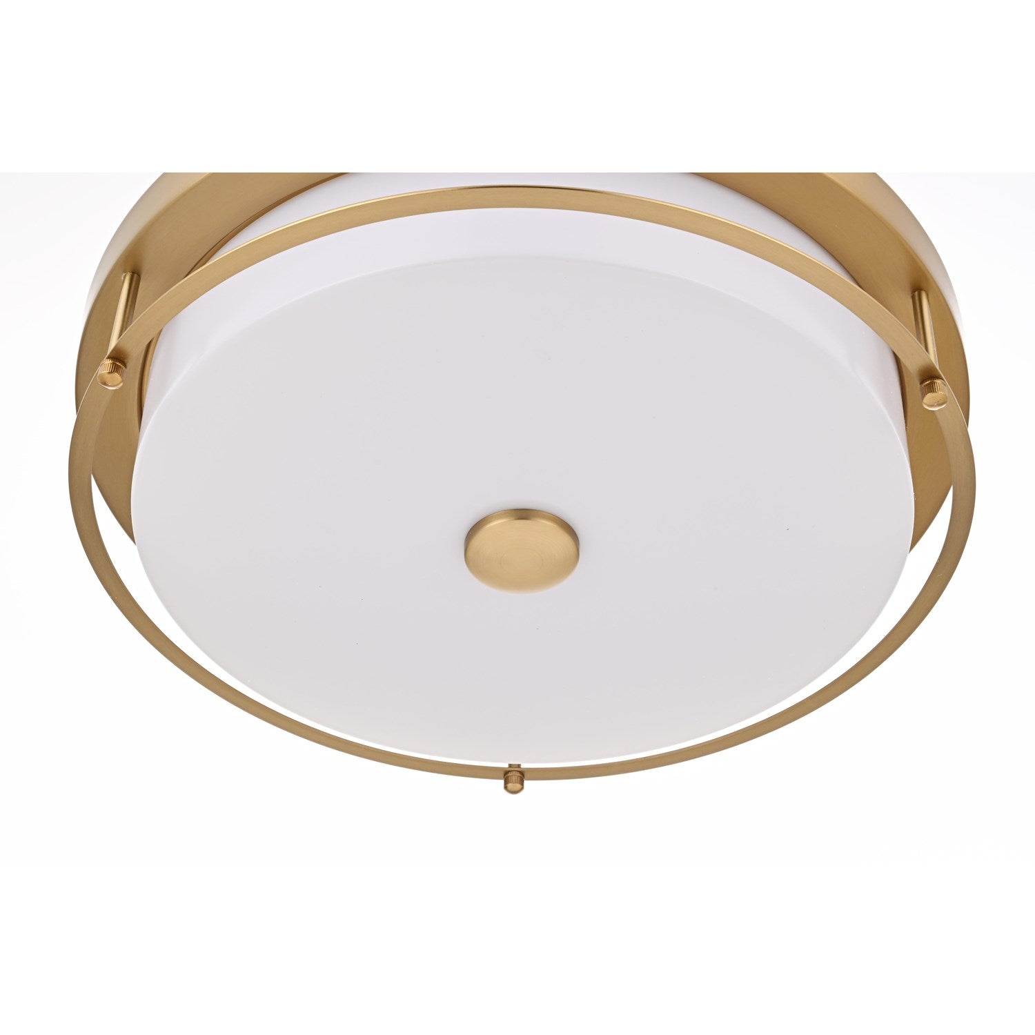 16 Inch Led Flush Mount In Satin Gold