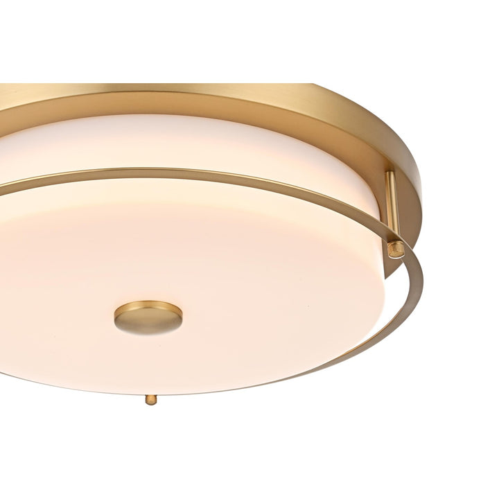 16 Inch Led Flush Mount In Satin Gold