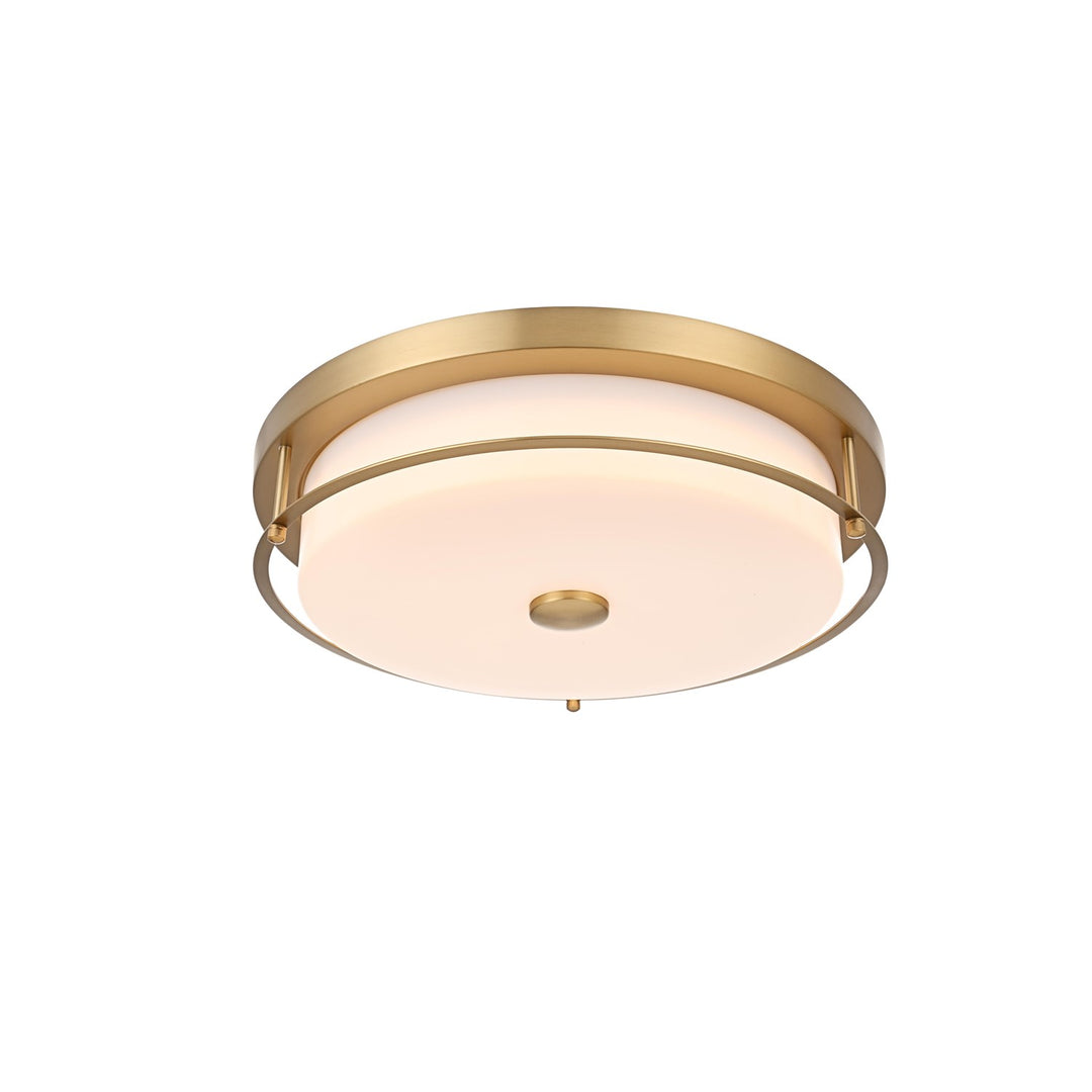 16 Inch Led Flush Mount In Satin Gold
