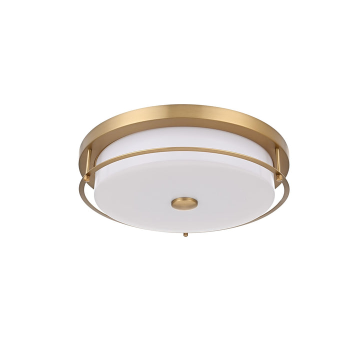 16 Inch Led Flush Mount In Satin Gold