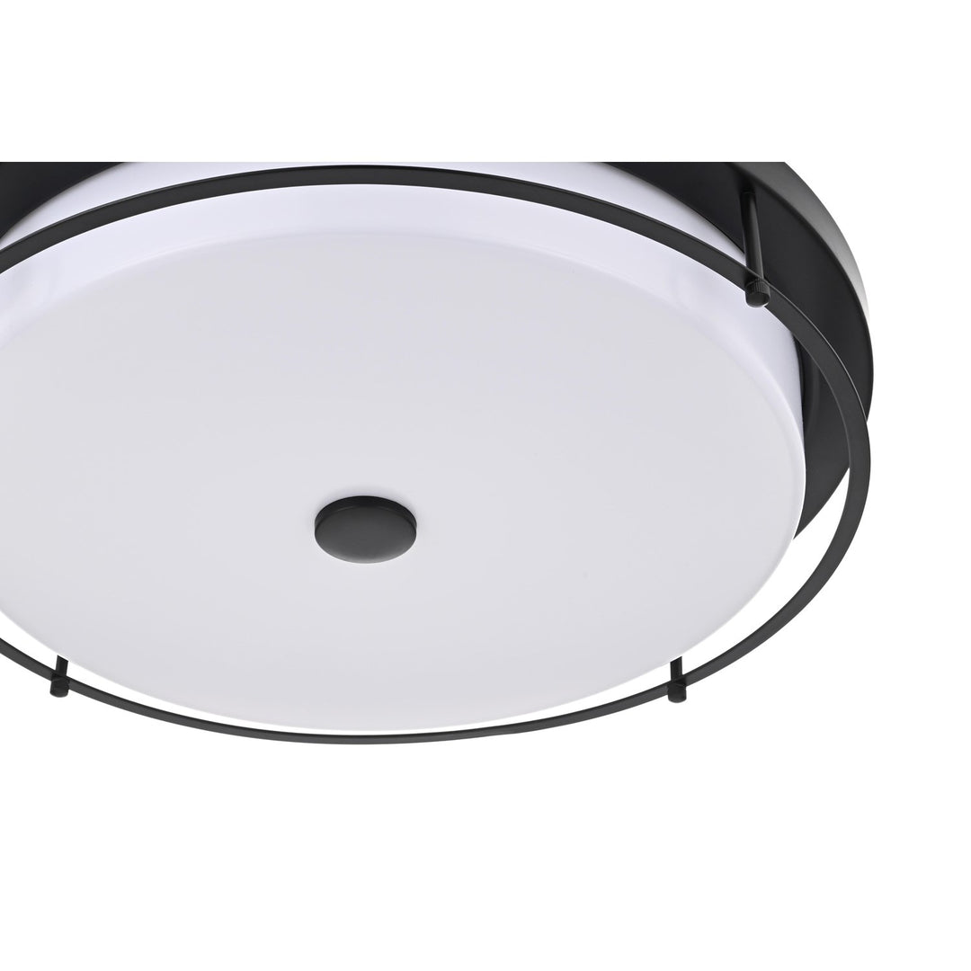 20 Inch Led Flush Mount In Black