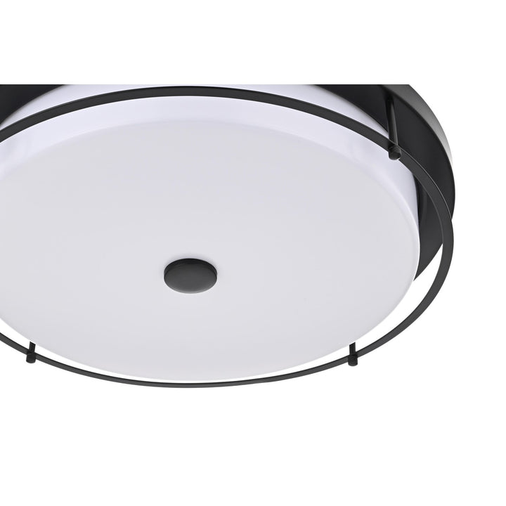 20 Inch Led Flush Mount In Black