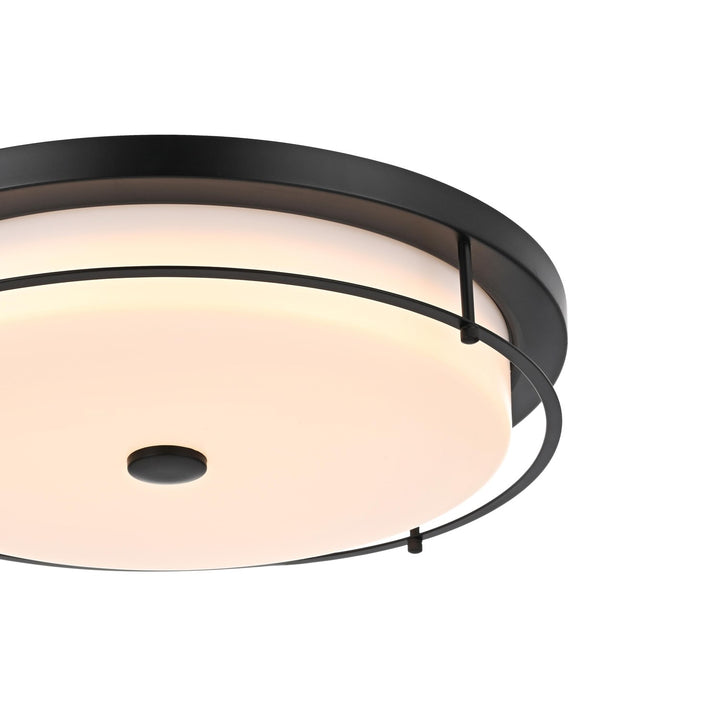20 Inch Led Flush Mount In Black