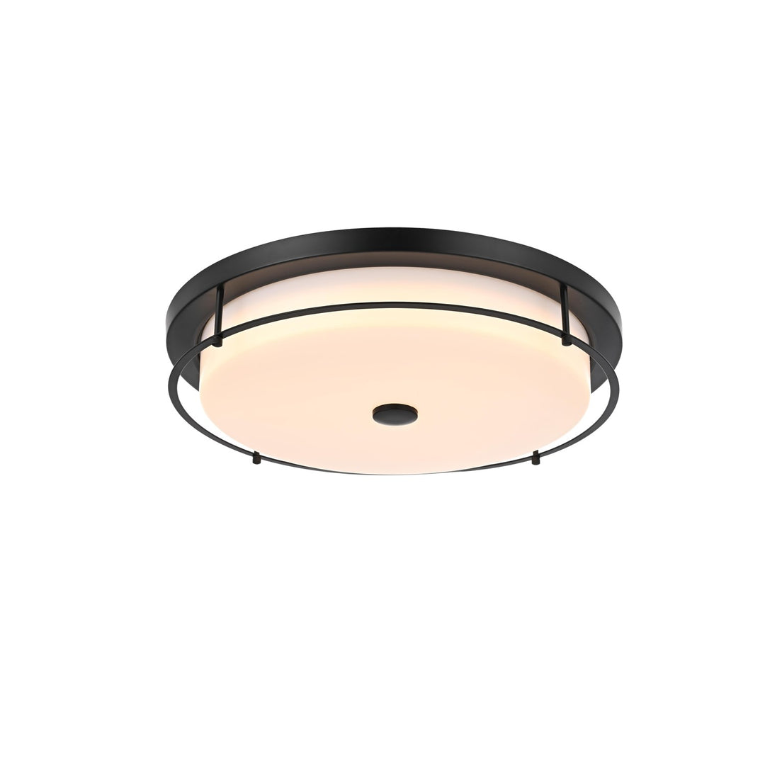 20 Inch Led Flush Mount In Black