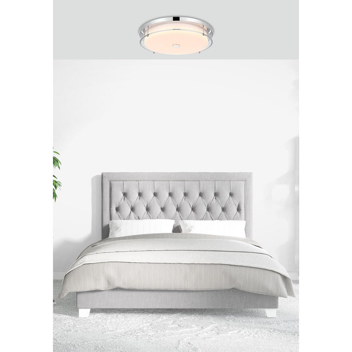 20 Inch Led Flush Mount In Chrome