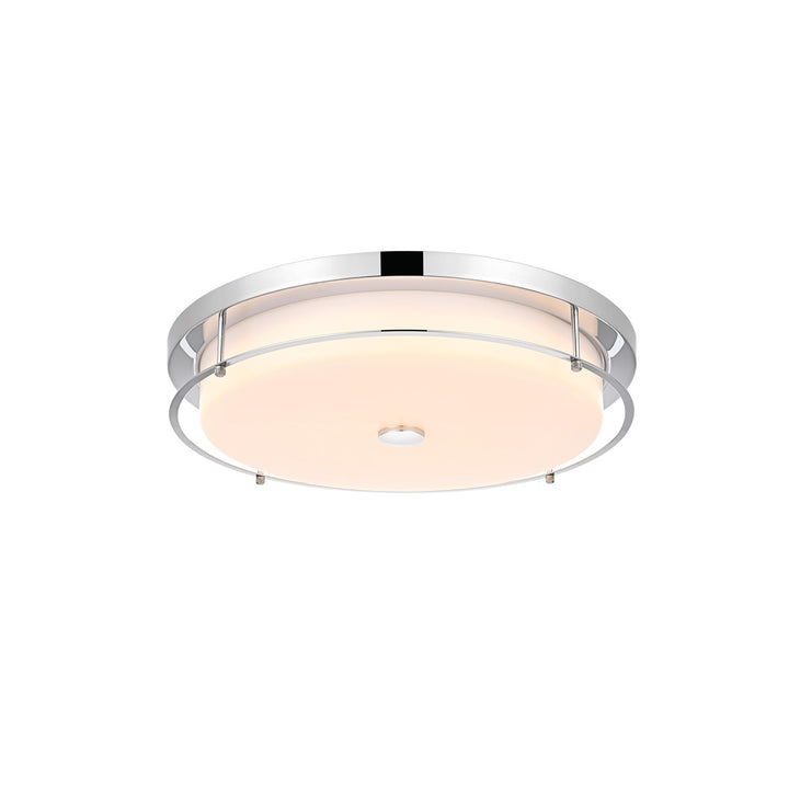20 Inch Led Flush Mount In Chrome