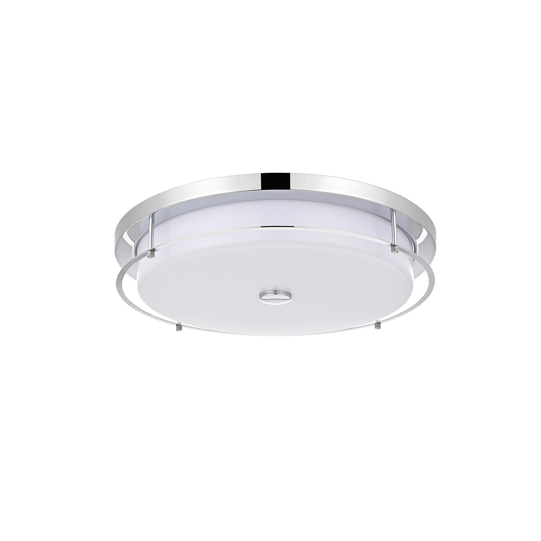 20 Inch Led Flush Mount In Chrome