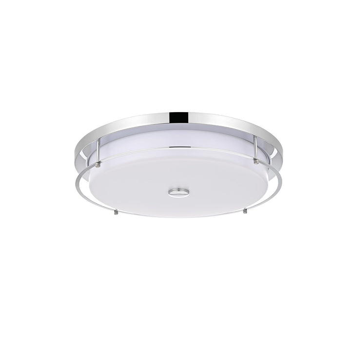 20 Inch Led Flush Mount In Chrome