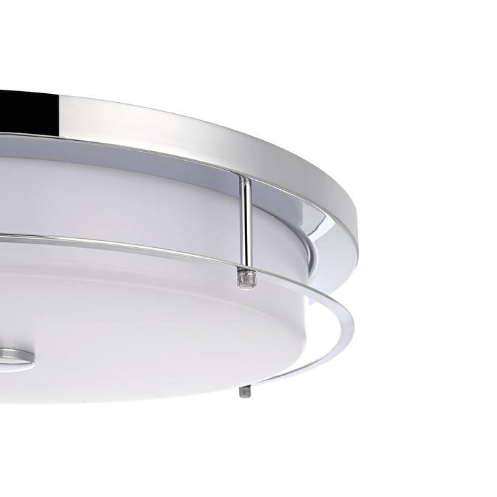 20 Inch Led Flush Mount In Chrome